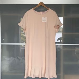 Showpo Blush Peplum Dress